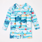FloatPals Swim Confidence Suit - Blue shark print